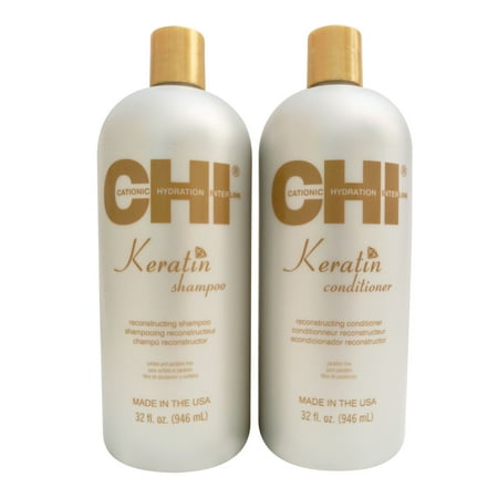 CHI Moisturize It Duo Keratin Shampoo & Conditioner, 32oz