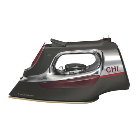 CHI Retractable Cord Iron, Titanium-Infused Ceramic Soleplate, Black, 13106F