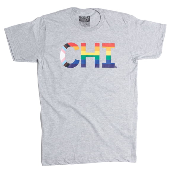 CHI Text Progress Pride Flag Graphic Tee TShirt Gift - Walmart.com