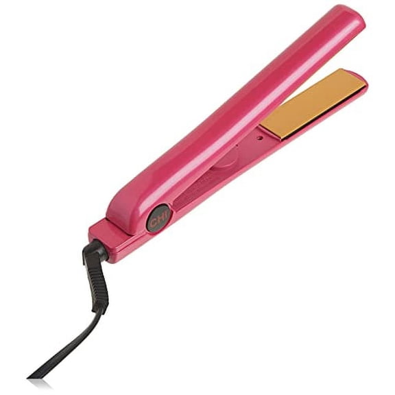 CHI Tourmaline Ceramic Series Flat Iron, Hair Straightener For Silky, Smooth Hair, 1" Iron, Pure Pink