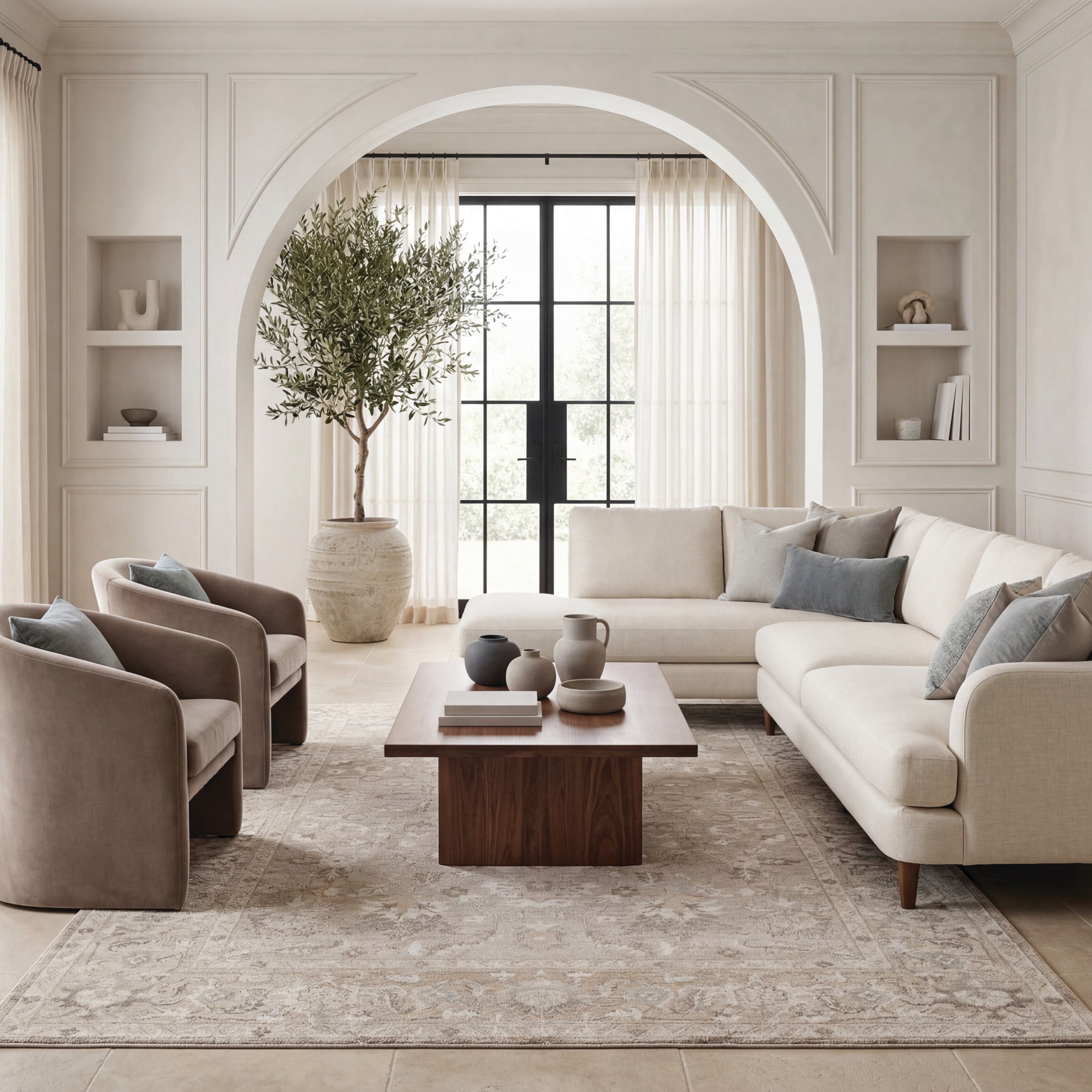 CHI Westfield Cream/Beige 6'6" x 9'6" Area Rug