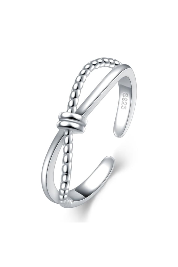 925 Sterling Silver Rings Statement Rings for Women Exquisite Comfort Fit Stacking Adjustable Rings for Women Wife Mom