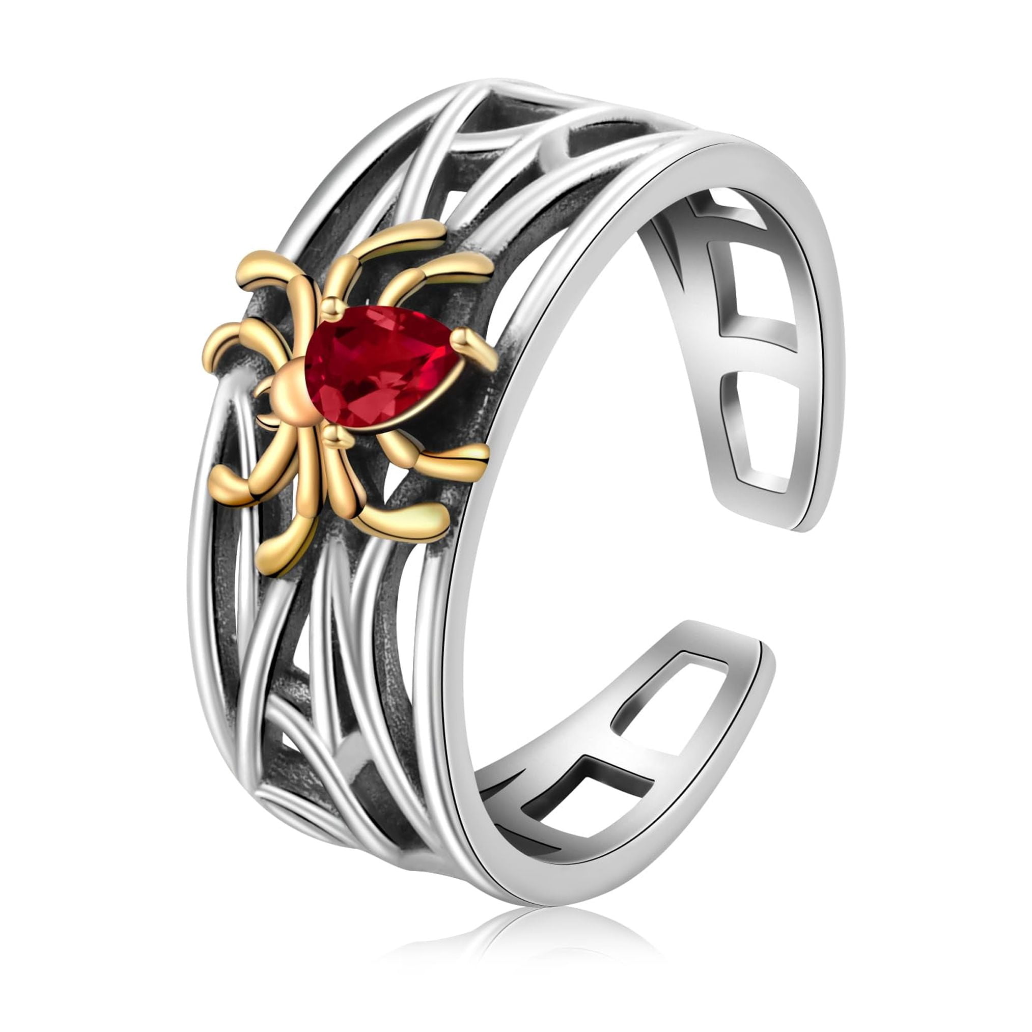 Buy Sterling Silver Ring Spider Web Stamped 925 Nickel Free Online