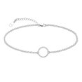 thumbnail image 1 of Chic & Artsy Ankle Bracelets 925 Sterling Silver Anklet Bracelet for Women Circle Anklet Foot Chain Anklet, 1 of 7