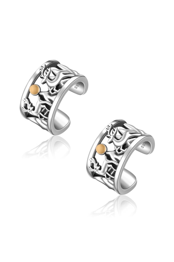 Ear Cuff 925 Sterling Silver Deer Cuff Earrings Hypoallergenic Ear Cuffs Non Piercing Earring Cartilage Cuff Earring Deer Clip On Cuff Earring for Women