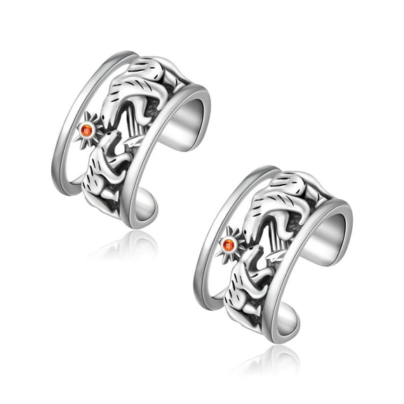 Chic & Artsy Ear Cuffs 925 Sterling Silver Mama Bear Ear Cuff Earring Hypoallergenic Ear Cuffs for Women Non Piercing Cartilage Cuff Earring Ear Clip On Cuff Earring