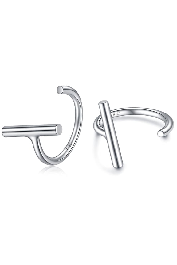 Half Hoops Earrings 925 Sterling Silver Small Huggie Hoop Earrings