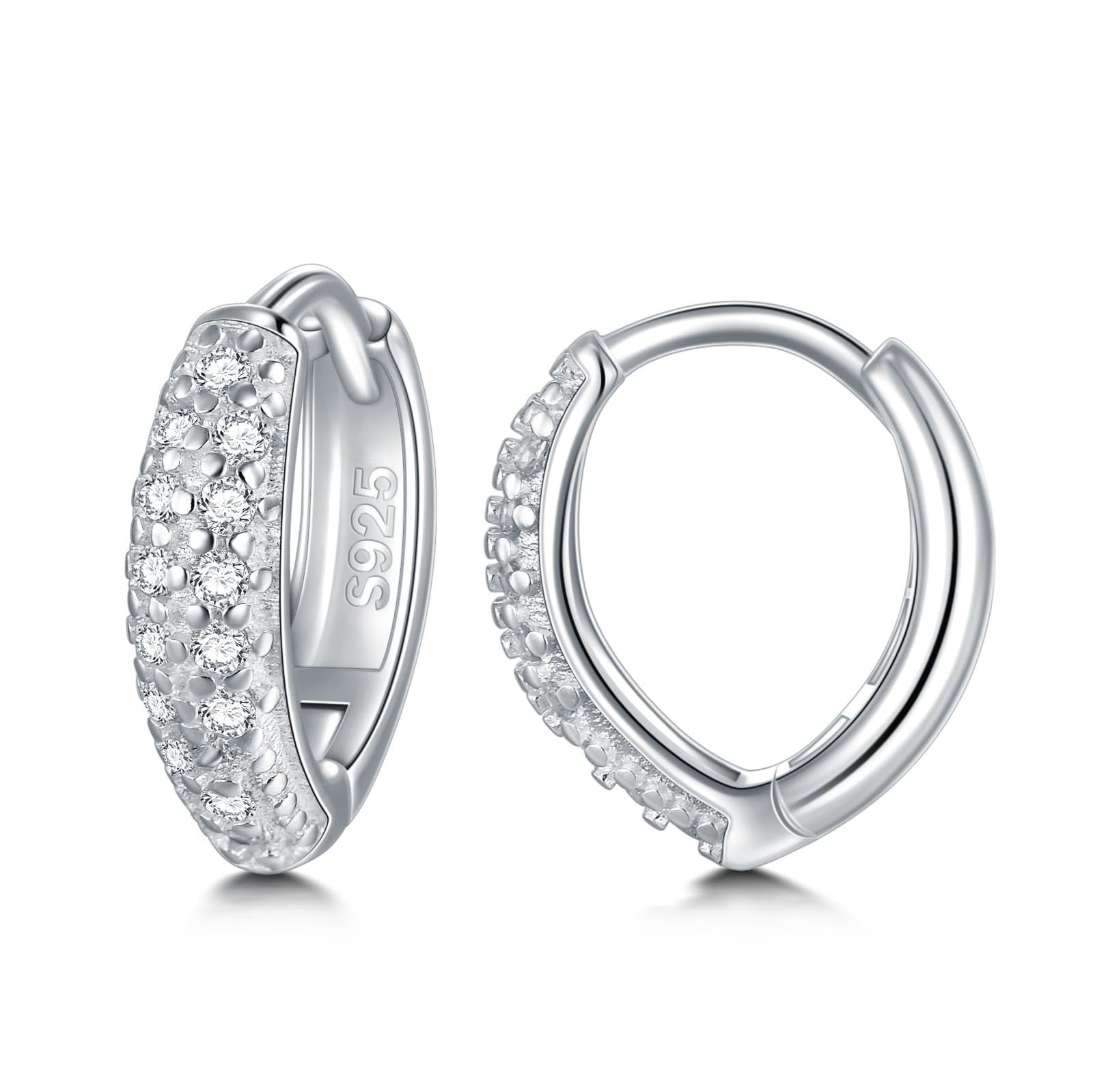 Cute Mouse Bow Earrings In Sterling Silver – Hypoallergenic Hoops With Cubic Zirconia, Perfect Gift For Women & Sisters