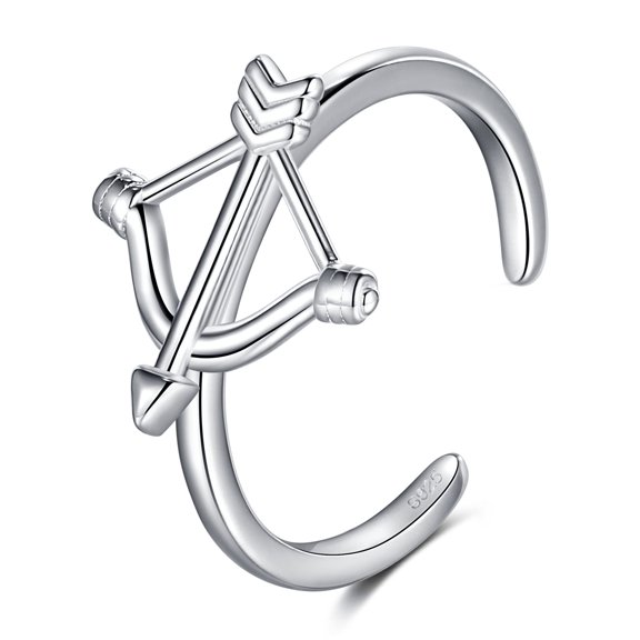 CHIC & ARTSY Toe Rings 925 Sterling Silver Bow Arrow Toe Rings for Women Adjustable Cuff Toe Rings Second Toe Finger Ring Summer Beach Toe Ring Bow Arrow Open Toe Ring