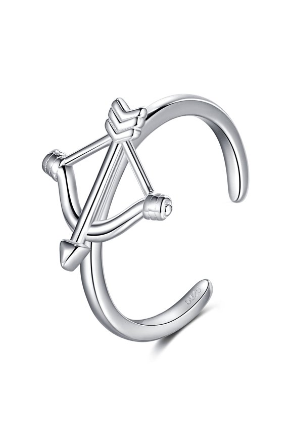 Toe Rings 925 Sterling Silver Bow Arrow Toe Rings for Women Adjustable Cuff Toe Rings Second Toe Finger Ring Summer Beach Toe Ring Bow Arrow Open Toe Ring