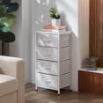 thumbnail image 1 of CHIC HOUSE 4 Drawer Dresser, Fabric Storage Tower with Wood Top, Small Dresser with Drawers for Bedroom, Closet, Entryway, Black, 1 of 7