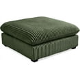 thumbnail image 1 of CHIC HOUSE Modular Oversized Sectional Sofa with Ottoman, Corduroy Upholstered, Convertible Chaise, Green, 1 of 10