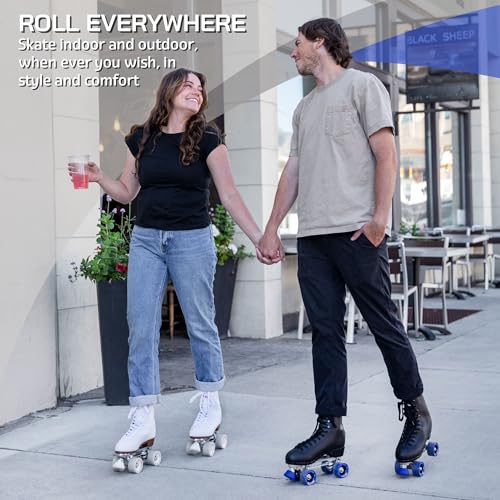 CHICAGO Quad Roller Skates - Adjustable High-Top Classic Skates For Men & Boys, Indoor/Outdoor, Roller Derby