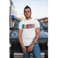 thumbnail image 1 of CHICANO Mexico + USA Flag T-shirt | American Pride 4th Of July | Funny Viral Latino Tees | Unisex - 3 Colors, 1 of 9
