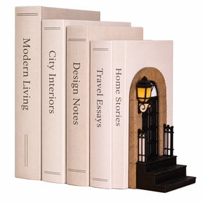 CHICCLO Book Ends, Book End Holder, Decorative Bookends for Shelves, Book End for Home, Office, Pack of 1, 3.9''(L)x2.8''(W)x7.1''(H)