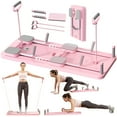 thumbnail image 1 of Ngardk Pilates Board, Portable Core Pilates Reformer Set, Home Gym Equipment Pack of 1 (Pink), 1 of 7