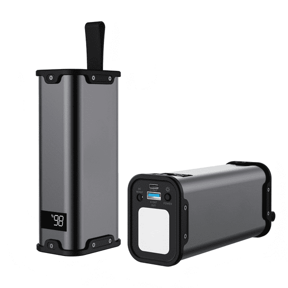 CHICCUSHION Portable Charger Power Bank with AC Outlet, 99.9Wh 27000mAh Portable Power Station, 110V 70W Laptop Charger with PD 24W USB-C for Travel, Camping, Office, Blackout Emergency