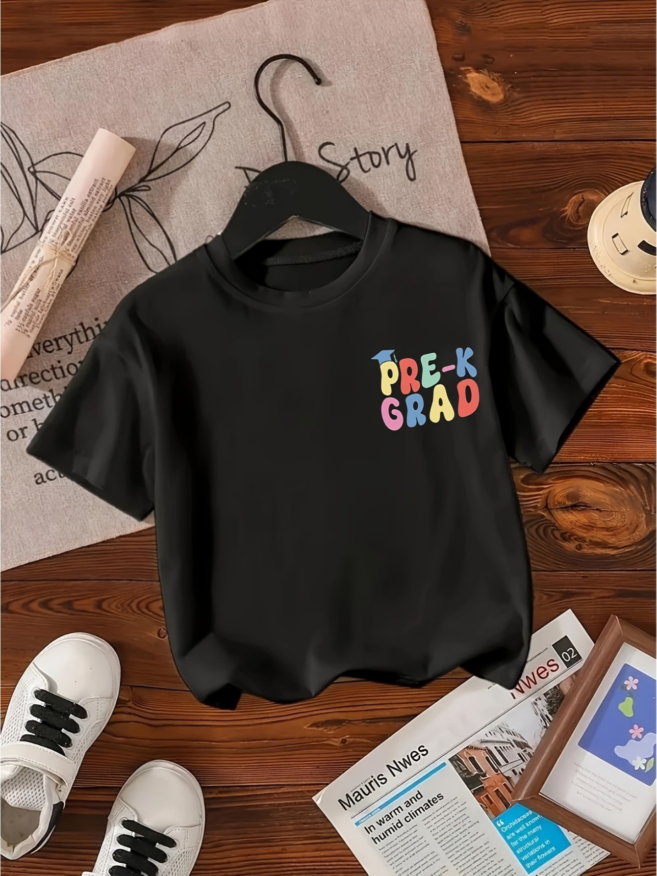 CHICFULL Kindergarten Graduation T-Shirt for Girls - Front and Back ...
