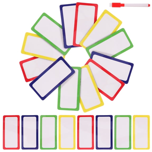 CHICHUMID 1 Set Rectangular Magnet Label for Office Use Certified Dry Erase 11.5x0.4in 5x1in