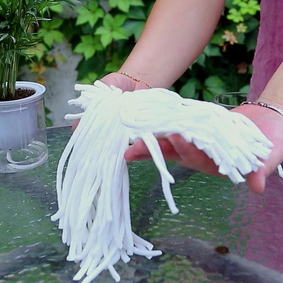 CHICHUMID 100-Pack Automatic Watering Rope for Hanging Baskets with Washable Cotton Absorbent Cord