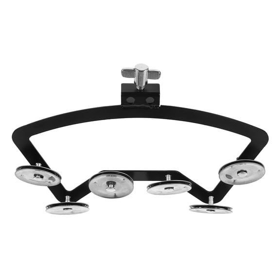 CHICHUMID 1Pack Mountable Symbal Hihat Tambourine for Recording 7.7x5.9x0.4in