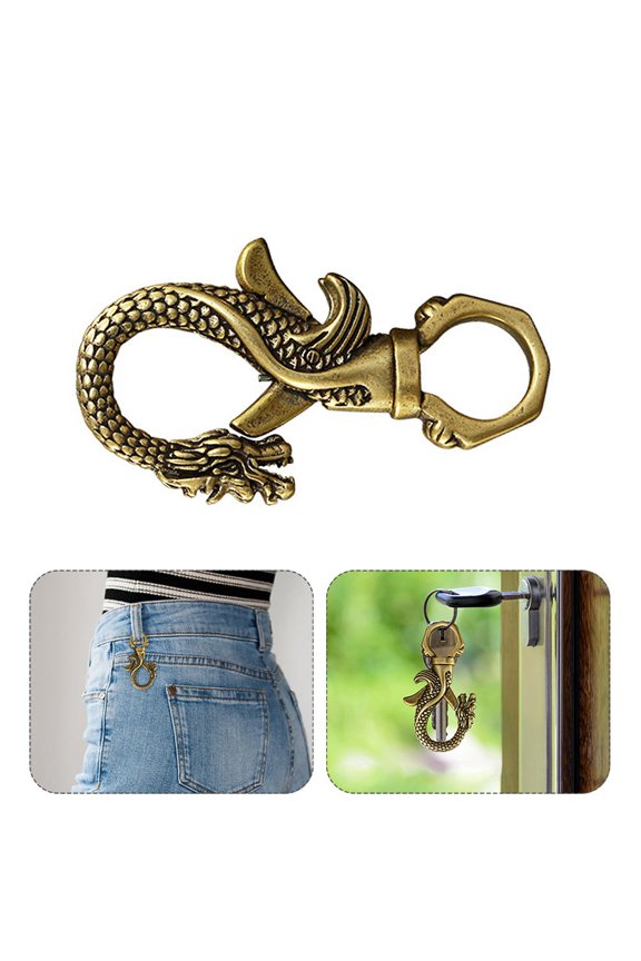 1Pc Dark Brown Keychain Pendant for Decoration with Rust Resistant Material and Smooth Finish