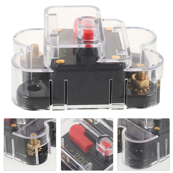 CHICHUMID 1Pcs Circuit Breaker for Car with 200A Rating and Automatic Rectangular Design
