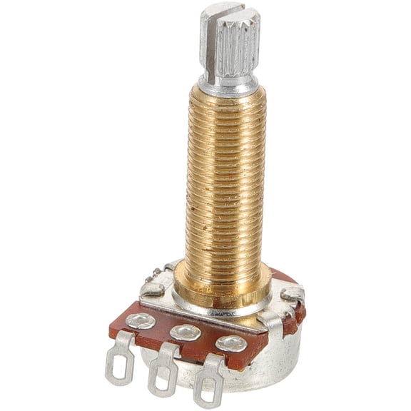 CHICHUMID Plated Silver Banjo Audio Potentiometer Long Shaft for Reliable Volume and Tone Control Replacement