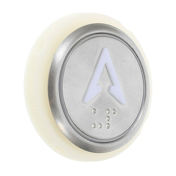 CHICHUMID 1Pcs Round Silver Elevator Button for Push Door Buttons 3.60X3.60X1.50in