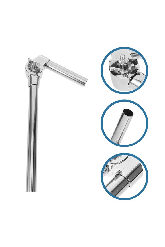 Zinc Alloy Drum Mount Bracket, Stable Support for Percussion Instruments, 12.2x2.8x2.2in, 1 Piece