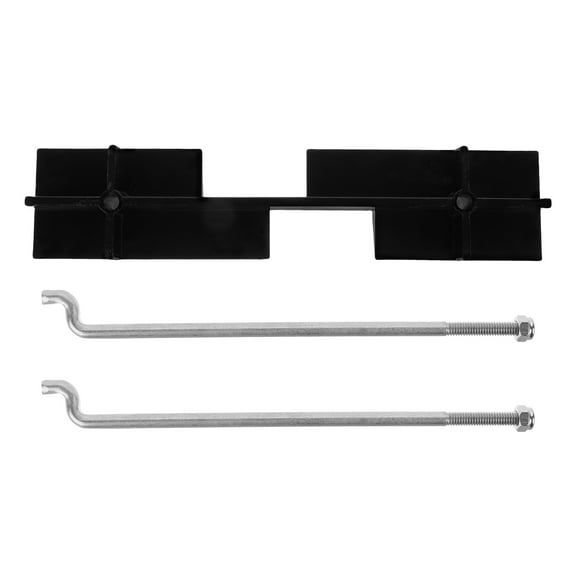 CHICHUMID 1Set Battery Tie Down Mount Plastic Metal Rectangular Plate for Golf Cart Accessories