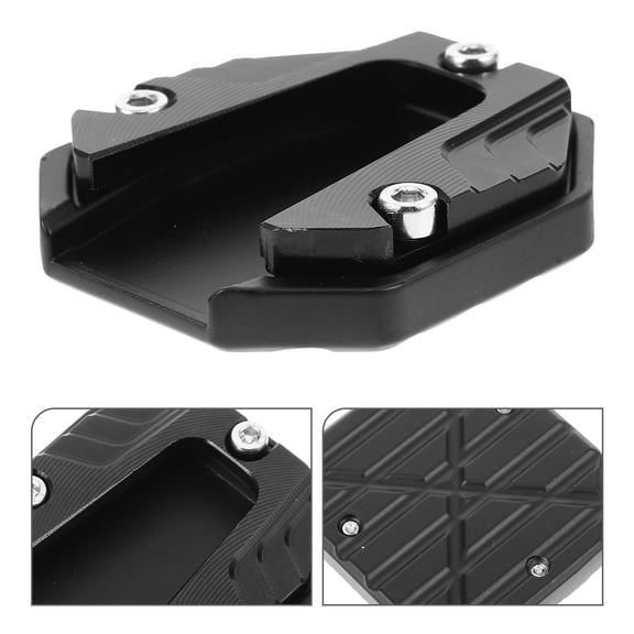 CHICHUMID Motorcycle Kickstand Side Stand Pad Black Antislip Base Compatible with Most Bikes