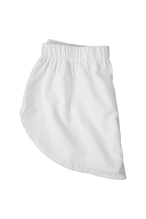 Ladies White Lower Sweep Skirt Extender Soft Breathable Chiffon Fabric