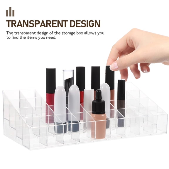 CHICHUMID 1Set Makeup Container 36 Grids for Vanity with Dust Protection for Women