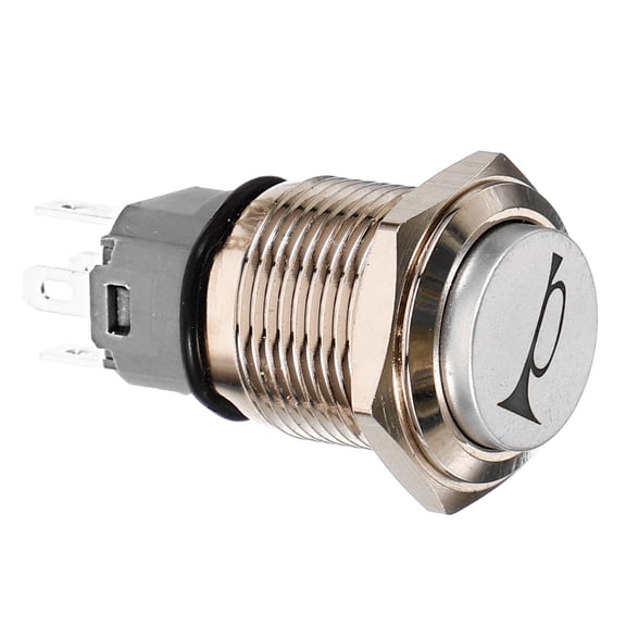 CHICHUMID 1Set Metal Push Button Switch for Car Button Start Lever in DIY Projects 3.40X1.70X1.70CM