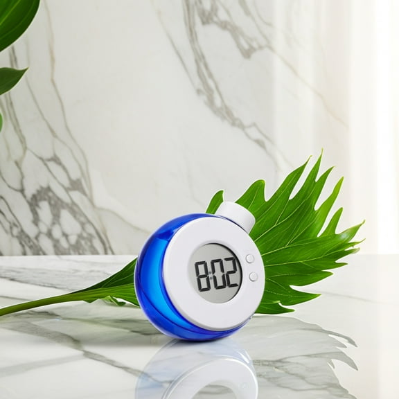 CHICHUMID 1Set Modern Wall Clock With Eco Friendly Water Powered Feature Blue Color For Home Use