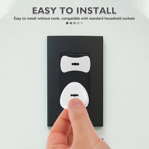 CHICHUMID 1Set Plastic Outlet Covers White Wall Outlet Dust Plugs for Secure Electrical Socket Blocking