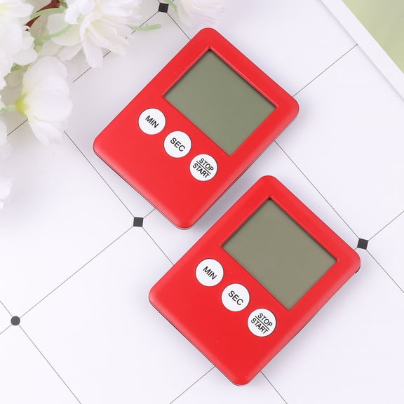 CHICHUMID stopwatch Red Lightweight Portable Training Timer 2 Pack