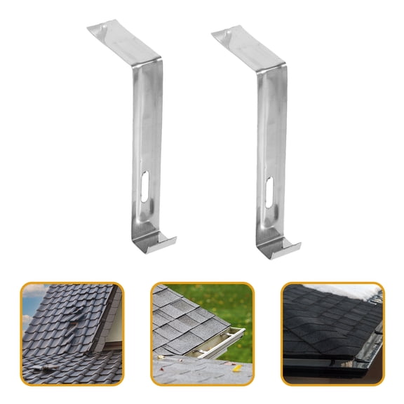 CHICHUMID 20Pcs Silver Brick Hook Clip for Roofing Tiles in Rainy and Snowy Weather 4.3x1.8in