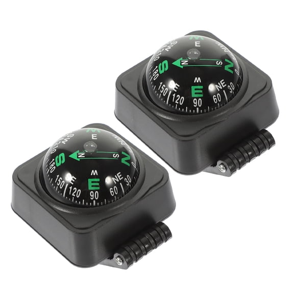 CHICHUMID 2Pcs Marine Compass Ball for Car Dashboard Adjustable for Outdoor Use