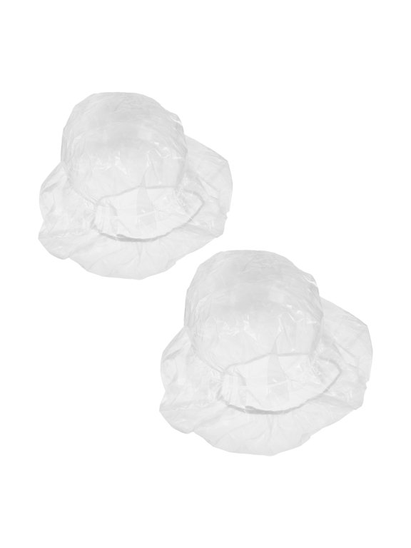 2 Pack Clear Plastic Hat Covers, Rain Protector for Western Hats, Reusable Travel Storage