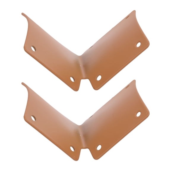 CHICHUMID 2Pcs Orange Round Fence Post Support Brackets Metal with Quick Installation and Stable Custom Fit