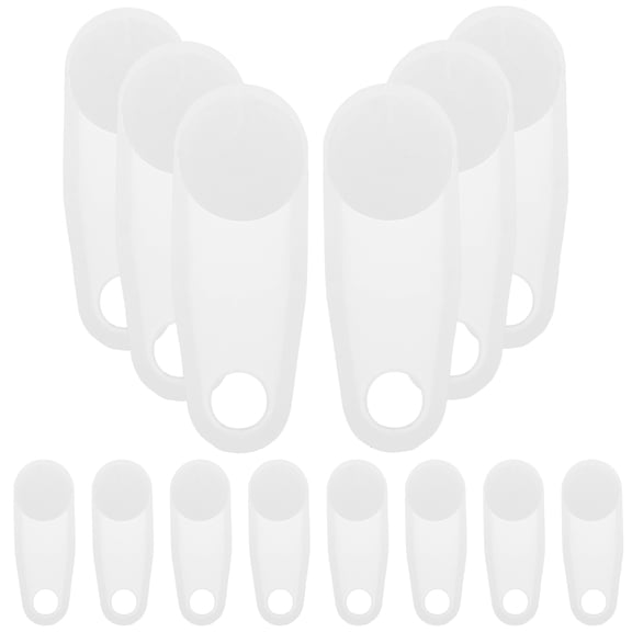 CHICHUMID 30Pcs White Plastic Curtain Gliders Smooth Rolling Track Runners for Window Drapery