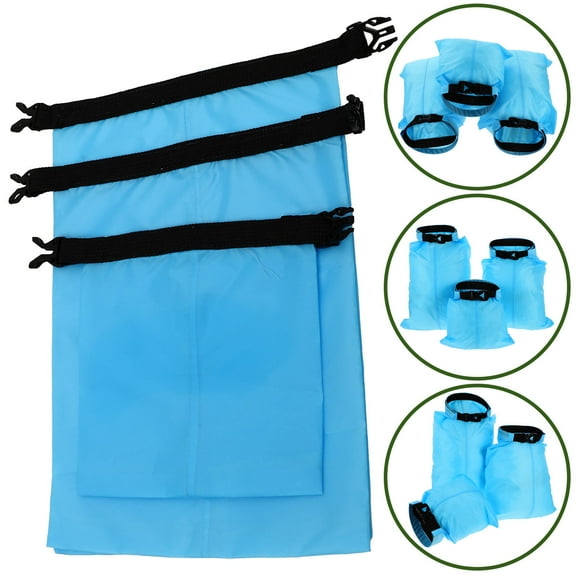 CHICHUMID 3Pcs Sealed Closure Waterproof Pouch for Men and Women 2.5L