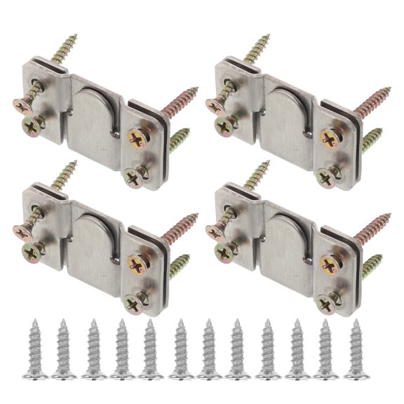 CHICHUMID 4Pairs Versatile Stainless Steel Picture Frame Hangers Heavy Duty Flush Mount Hardware for DIY Projects