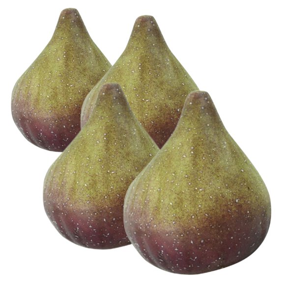 CHICHUMID 4-Piece Set of Realistic Simulated Fruits Plastic Figurines for Educational Use, Home Decor, and Family Photography Props