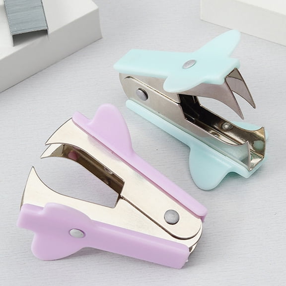 CHICHUMID 4pcs Staple Removal Tool Purple PP Professional Stapler Remover Home Use