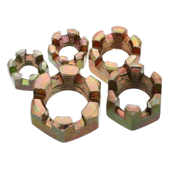 CHICHUMID 5Pcs Front Fork Shoulder Nut Covers and Axle Guard Kit for Motorcycle and Go Kart Suspension