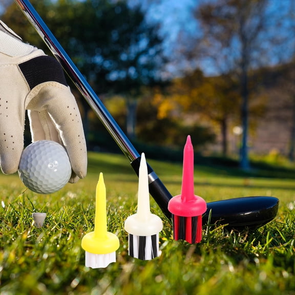 CHICHUMID Cleaning Brushes for Golf Golf Brush Tool Red Portable Style 9-Pcs