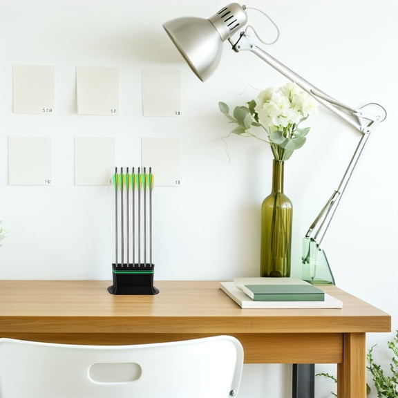 CHICHUMID Organizer Rack, Desktop Arrow Stand with Slots, Holder for Secure Storage and Display